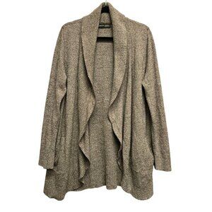 Barefoot Dreams CozyChic Lite Circle‎ Cardigan Sweater Open Front Beige XL